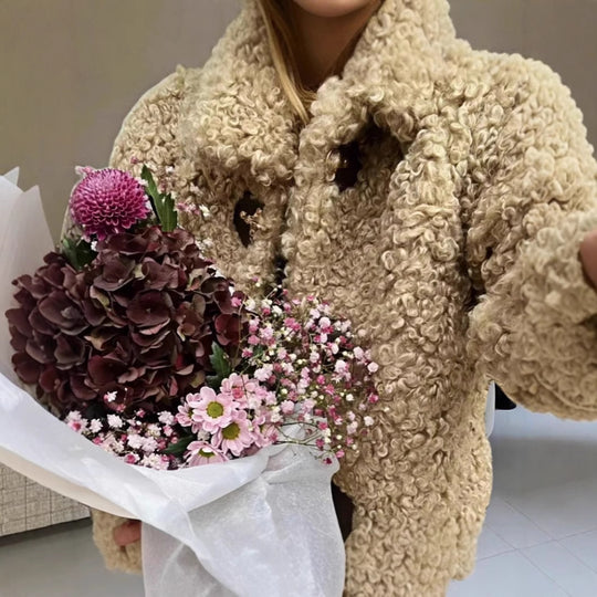 Damen modische Kunstfelljacke Heidi-Mode