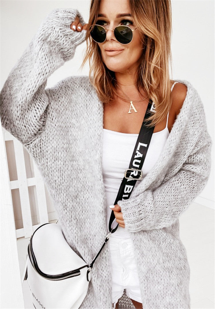 Damen Großer Strickpullover Heidi-Mode