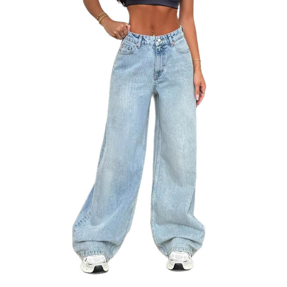Damen Weite Jeans im lässigen Oversized-Schnitt Heidi-Mode