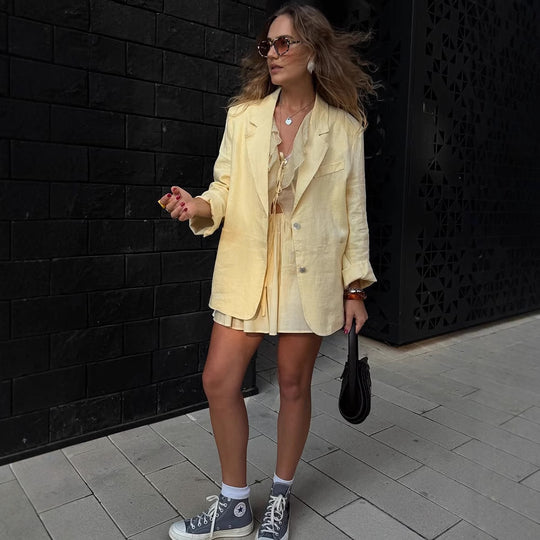 Damen Blazer mit lässigem Schnitt Heidi-Mode