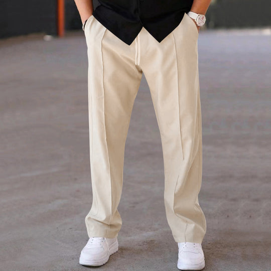Herren Bequeme Sweatpants mit eleganter Optik und seitlichen Eingrifftaschen Heidi-Mode