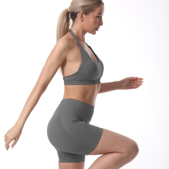 Damen Sport-BH und Shorts Set Heidi-Mode