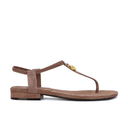Damen Elegante T-Riemen Flache Sandalen Heidi-Mode