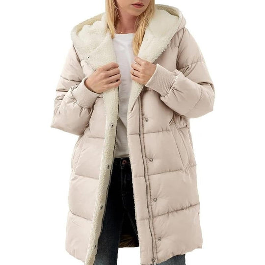 Heidi-Mode | Luxuriöse Wendbare Baumwolljacke mit Kapuze