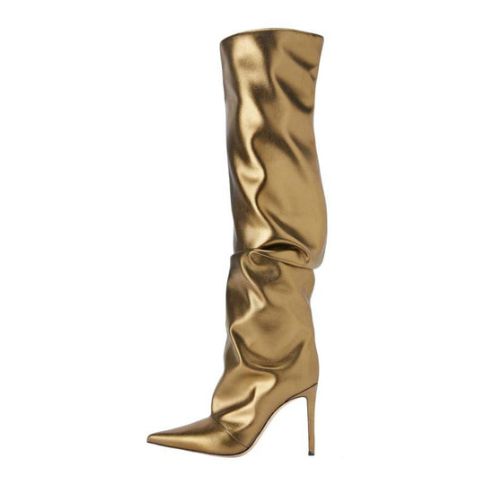 Femme Over-the-Knee Slouchy Stiletto Stiefel Heidi-Mode