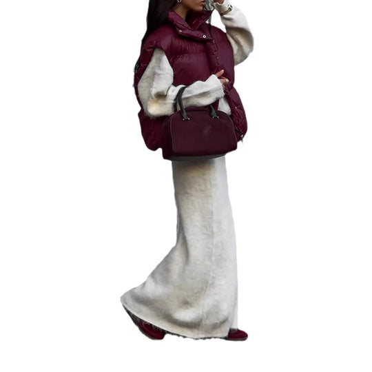 Damen Übergangsjacke im modischen Steppdesign mit hohem Kragen Heidi-Mode