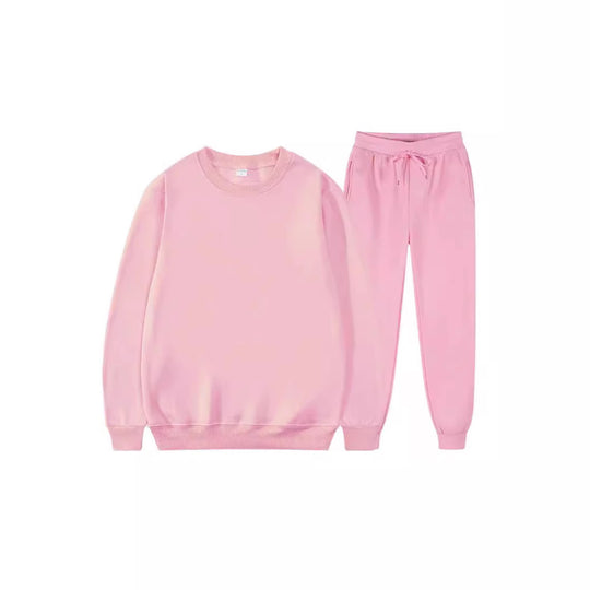 Damen Sportlicher Sweat-Anzug mit komfortablem Schnitt und elastischem Bund Heidi-Mode