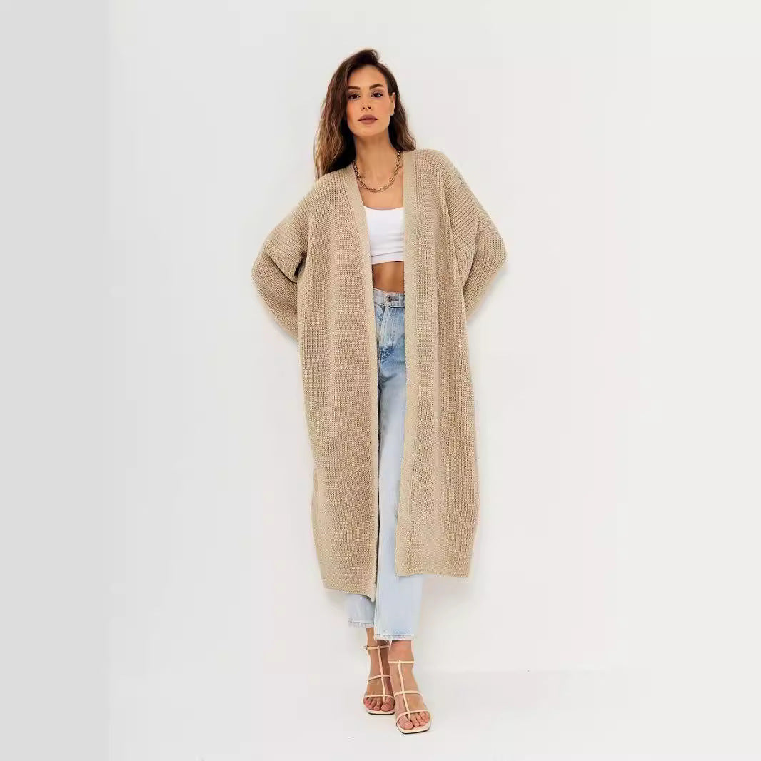 Damen lässige Strickjacke Heidi-Mode