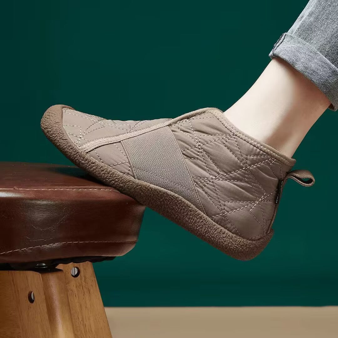 Damen Bequeme und isolierte Hausschuhe mit rutschfester Sohle Heidi-Mode