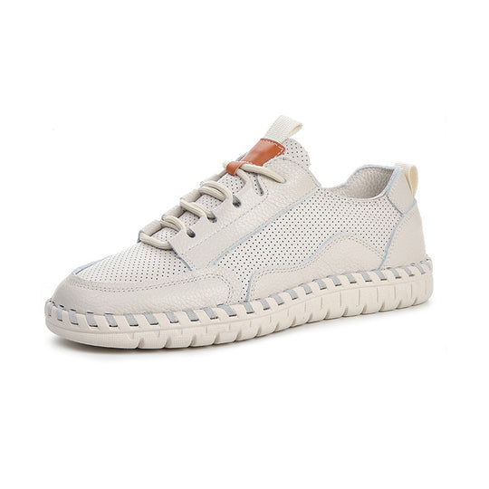 Herren Atmungsaktive Leder Sneaker Heidi-Mode