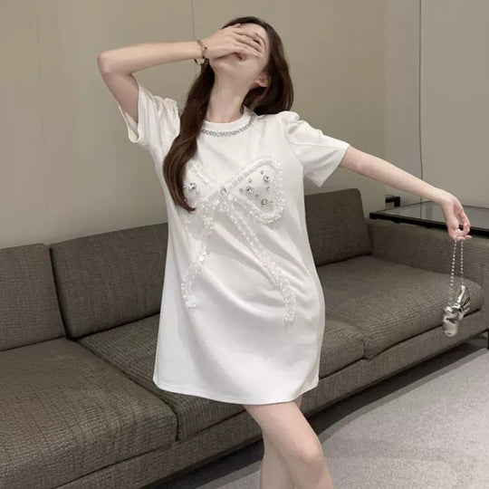 Heidi-Mode | Beaded-Dress Südostasien Strass T-Shirt Kleid
