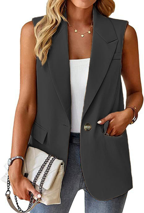 Damen Stylischer Blazer-Weste Heidi-Mode