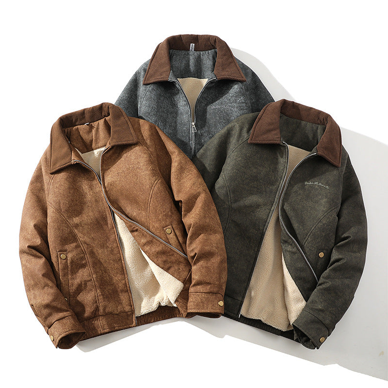 Herren Übergangsjacke mit weichem Futter und modischem Kragen Heidi-Mode