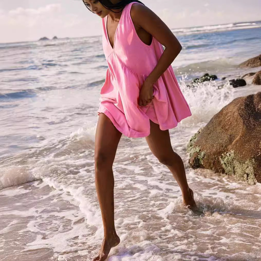Damen Freizeitkleid aus leichtem, atmungsaktivem Material Heidi-Mode