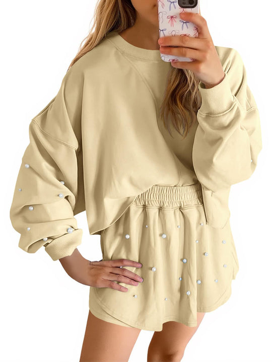 Damen Sportliches Sweatshirt- und Rock-Set Heidi-Mode