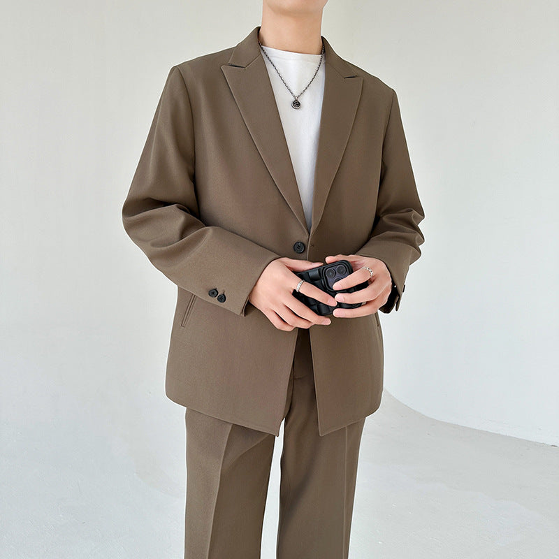 Herren eleganter Anzugblazer mit modernem Schnitt und feinem Innenfutter Heidi-Mode