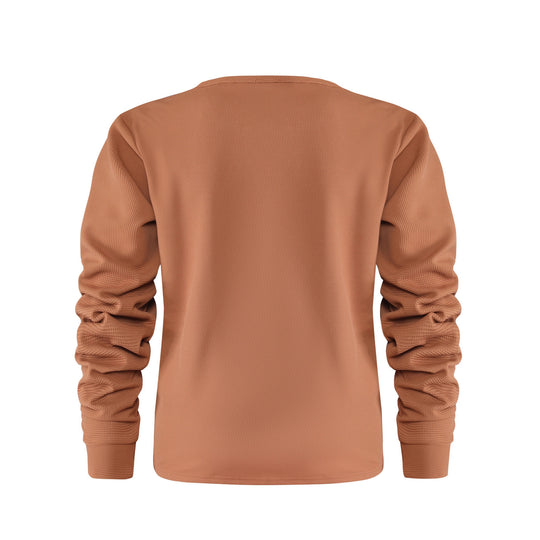 Herren Langarmshirt aus strukturiertem Material Heidi-Mode