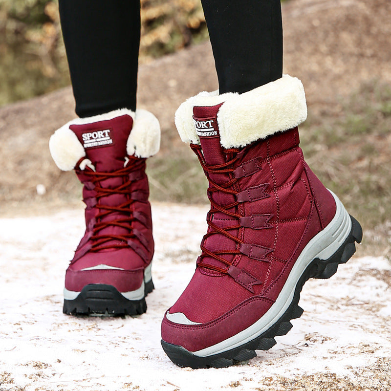 Herren Isolierte Wasserdichte Schnee Wanderstiefel Heidi-Mode