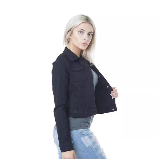 Damen lässige Jeansjacke Heidi-Mode