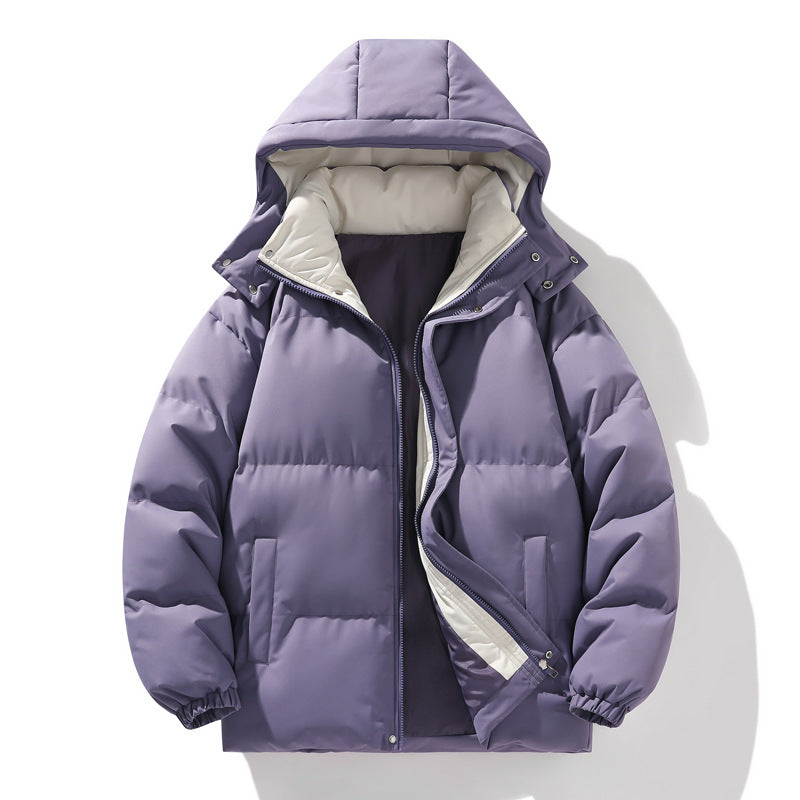 Damen isolierte Steppjacke mit Kapuze und hohem Kragen Heidi-Mode