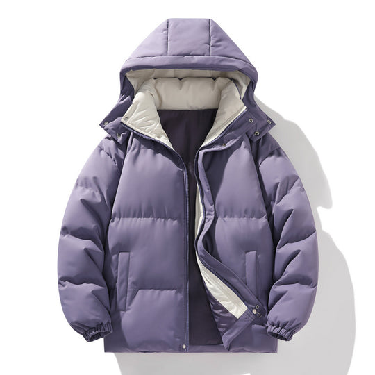 Damen isolierte Steppjacke mit Kapuze und hohem Kragen Heidi-Mode