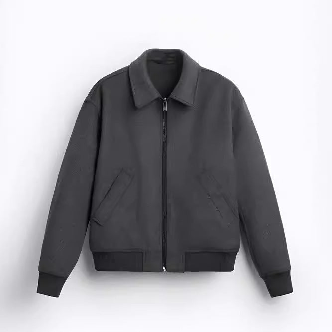 Damen Fleece-Bomberjacke mit praktischen Seitentaschen und modernem Schnitt Heidi-Mode