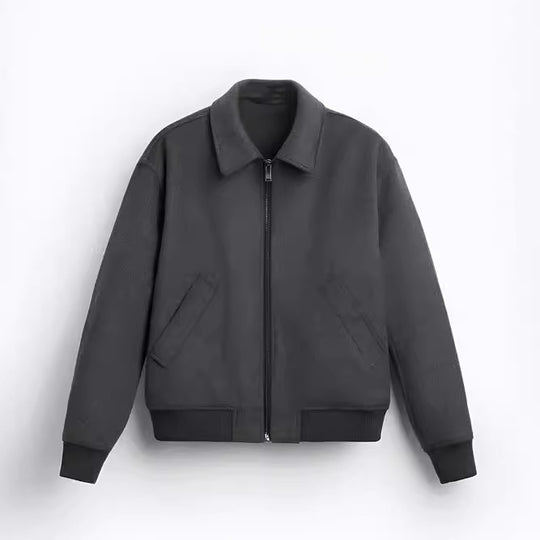 Damen Fleece-Bomberjacke mit praktischen Seitentaschen und modernem Schnitt Heidi-Mode