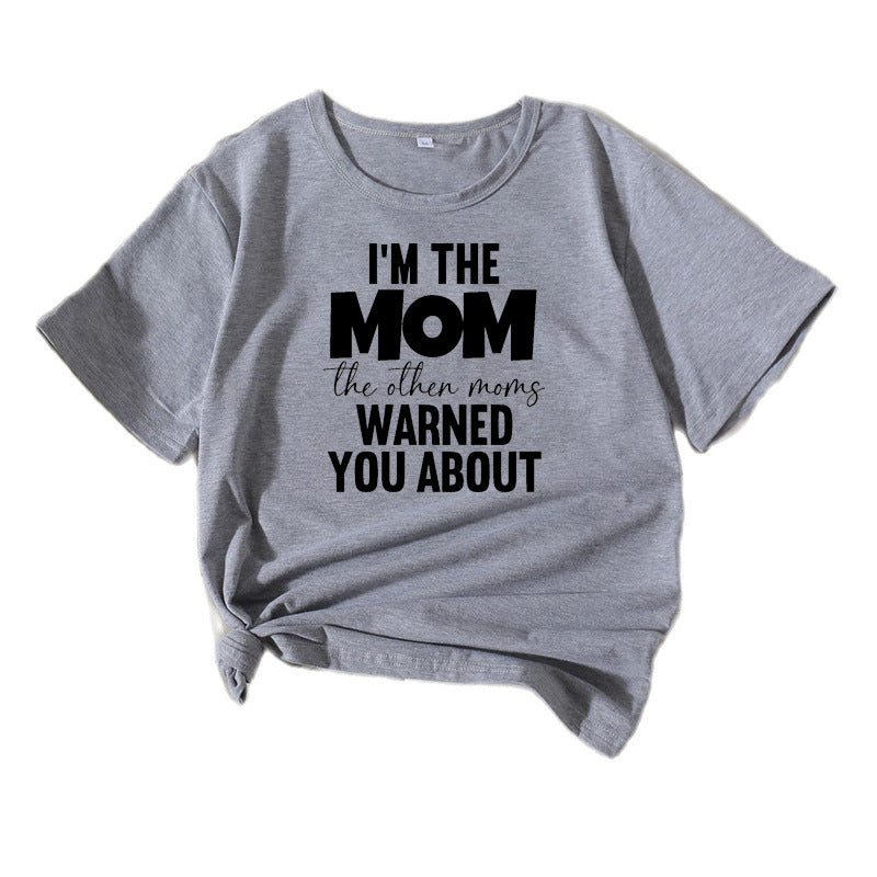 Frauen Casual Mama Spruch T-Shirt Heidi-Mode