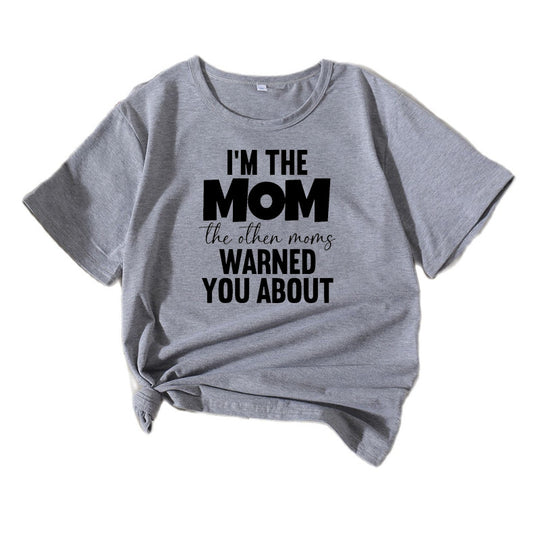 Frauen Casual Mama Spruch T-Shirt Heidi-Mode