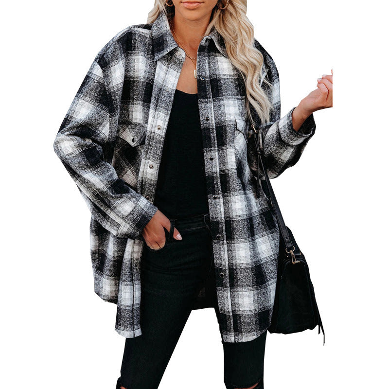 Damen Flanellhemd Heidi-Mode