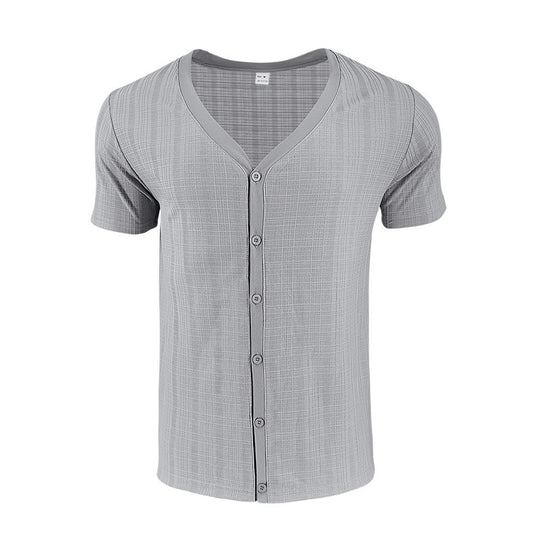 Herren kurzärmliges Hemd mit strukturiertem Design Heidi-Mode