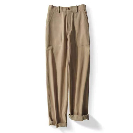 Damen elegante weite Bundfaltenhose Heidi-Mode