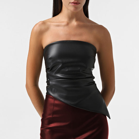 Damen Oberteil im eleganten Wickeldesign Heidi-Mode