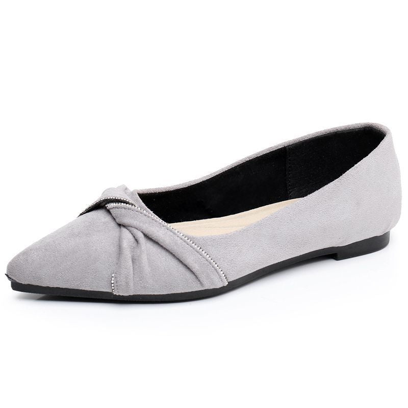 Damen Ballerinas mit dekorativem Knoten-Detail und bequemer Innensohle Heidi-Mode