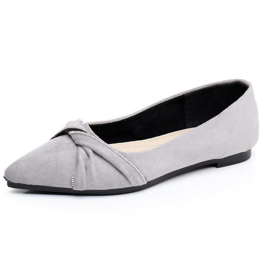 Damen Ballerinas mit dekorativem Knoten-Detail und bequemer Innensohle Heidi-Mode