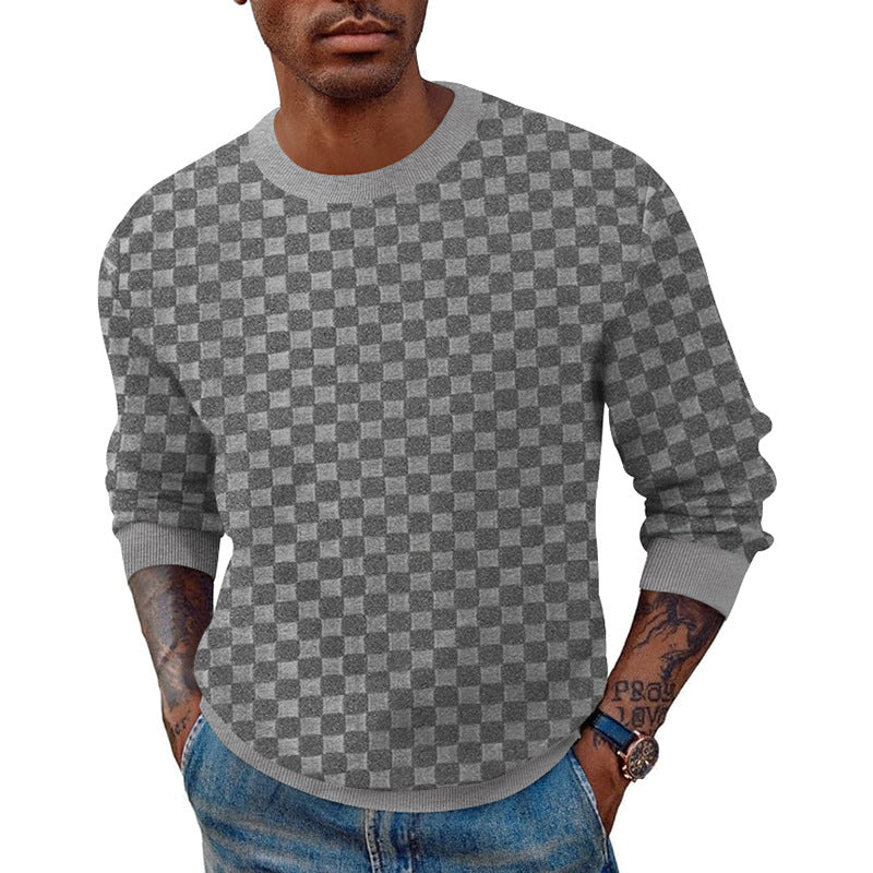 Herren Strickpullover mit strukturiertem Design Heidi-Mode