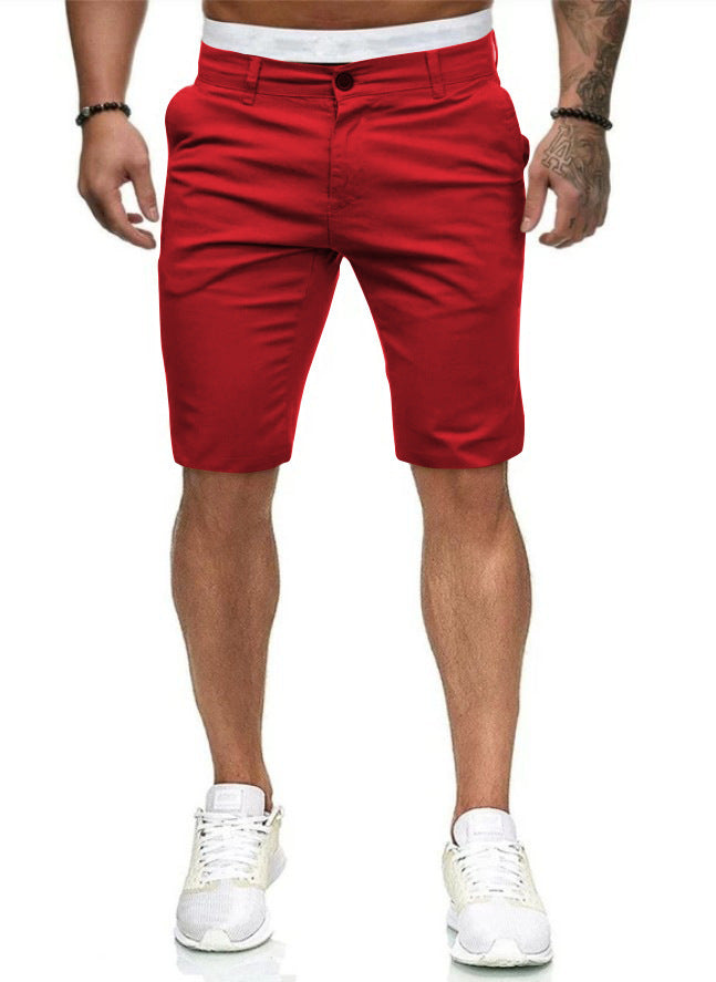 Herren Chino Stil Freizeit Shorts Heidi-Mode