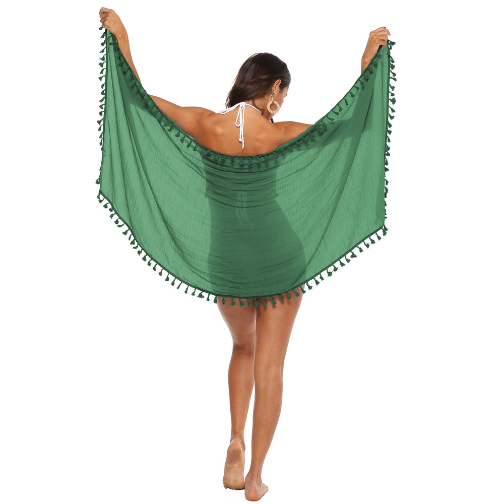 Damen Strandtuch mit Quasten Heidi-Mode