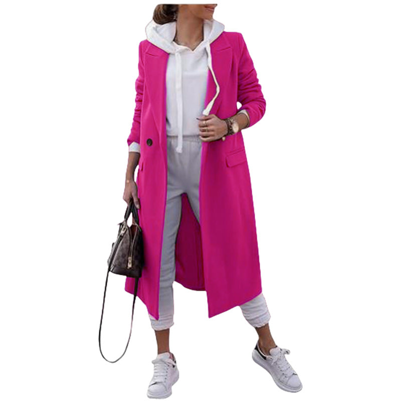 Damen eleganter Übergangsblazer mit modernem Schnitt und praktischen Taschen Heidi-Mode