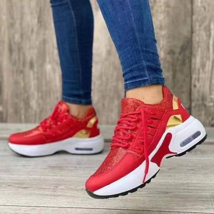 Damen Sportliche Air Max Sneakers mit atmungsaktiver Oberflächenstruktur Heidi-Mode