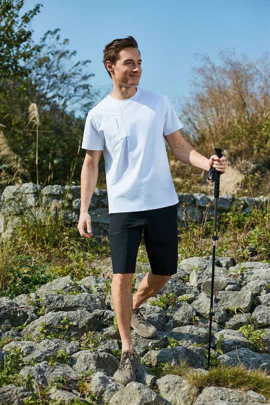 Heidi Mode | Herren Sport Frühling und Sommer Sonnenschutz kurze Ärmel