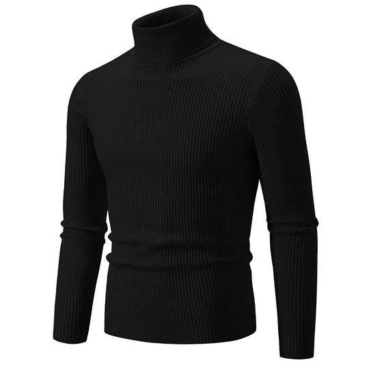 Herren feiner Rollkragenpullover aus langlebigem Strickmaterial Heidi-Mode