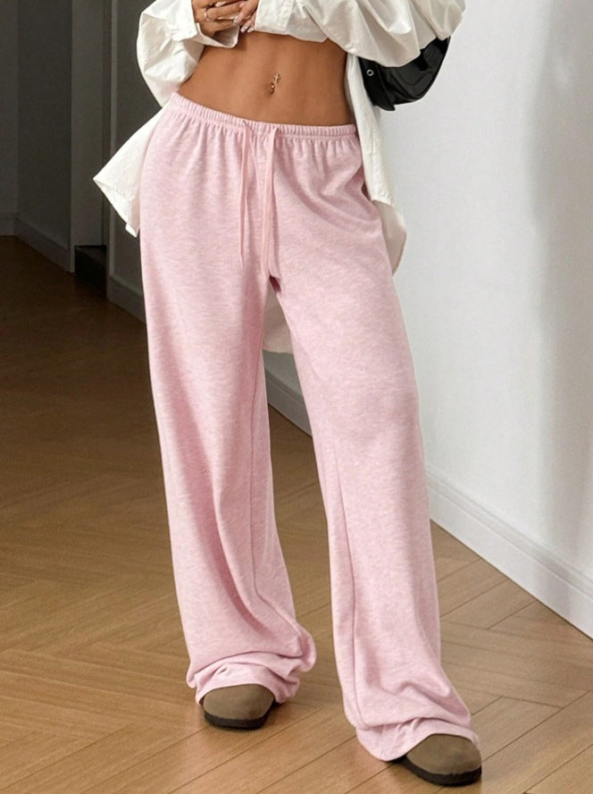 Damen weit geschnittene Freizeit-Hose mit bequemer Taille Heidi-Mode