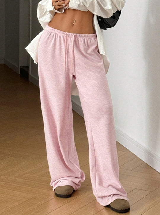 Damen weit geschnittene Freizeit-Hose mit bequemer Taille Heidi-Mode