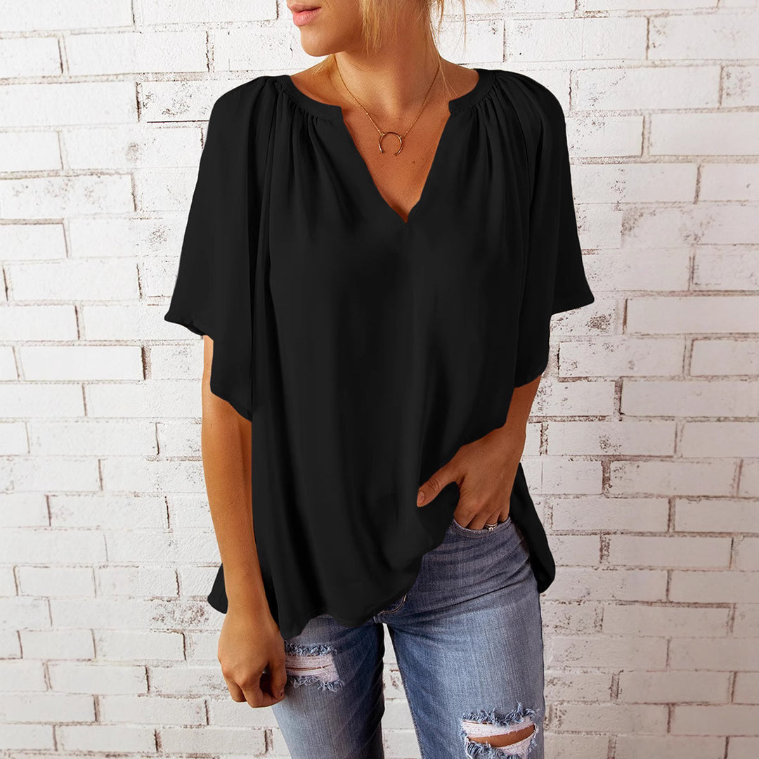 Damen elegante Chiffon-Bluse Heidi-Mode