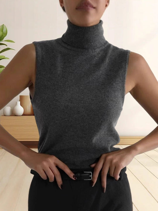 Damen Strickoberteil mit eleganter Knopfleiste und modernen Details Heidi-Mode