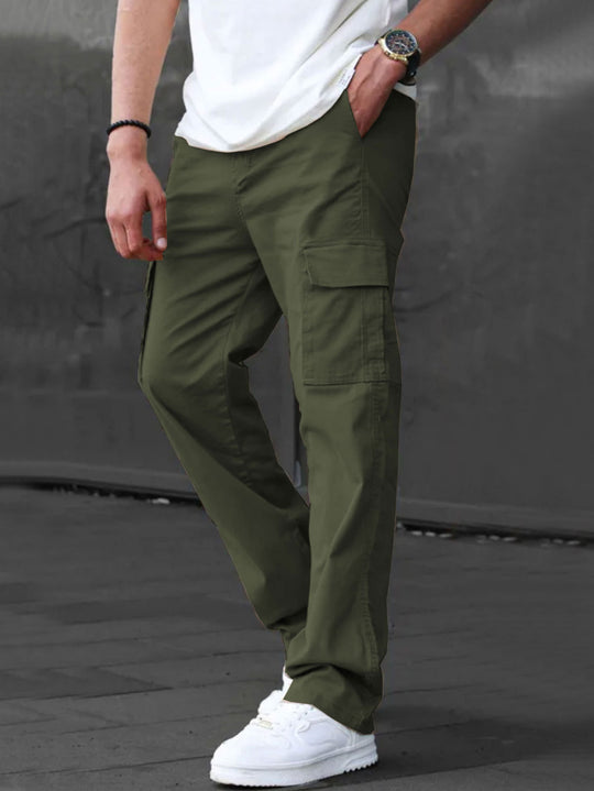 Herren Cargo-Hosen mit multifunktionalen Taschen und atmungsaktivem Stoff Heidi-Mode
