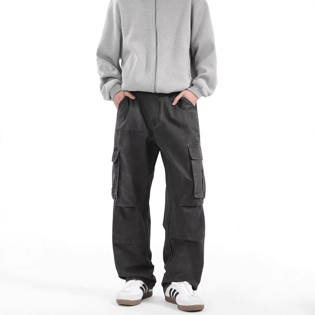 Herren Cargo-Hose mit strapazierfähigem Material und großzügigen Taschen Heidi-Mode