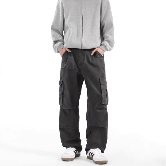 Herren Cargo-Hose mit strapazierfähigem Material und großzügigen Taschen Heidi-Mode