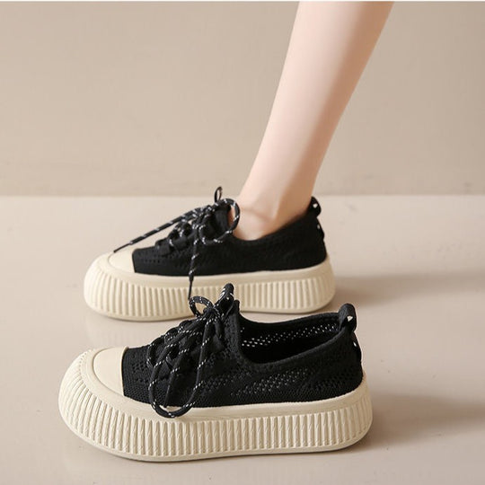 Damen Sportliche Sneaker mit atmungsaktivem Mesh-Obermaterial und rutschfester Sohle Heidi-Mode